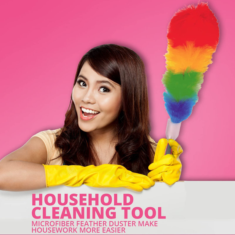 WBM Home Duster for Cleaning, Multicolor Dust Cleaner for Multipurpose - (Pack of 3)