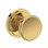 Solvang Half Dummy Knob with Stepped Round Rose in Satin Nickel