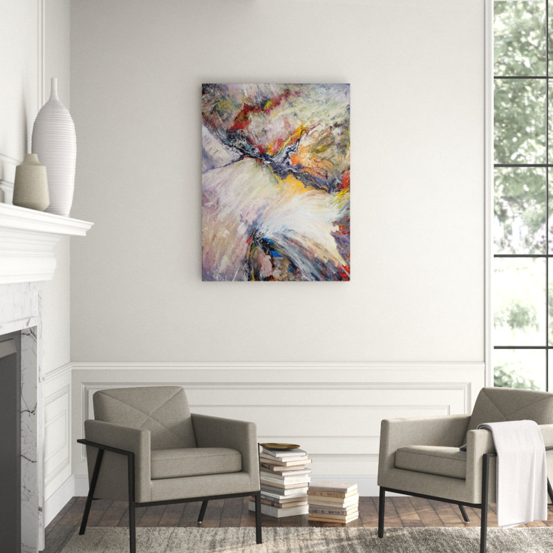 Bird In Flight Print by John Beard, 48" H x 36" W x 1.5" D, White Framed Canvas