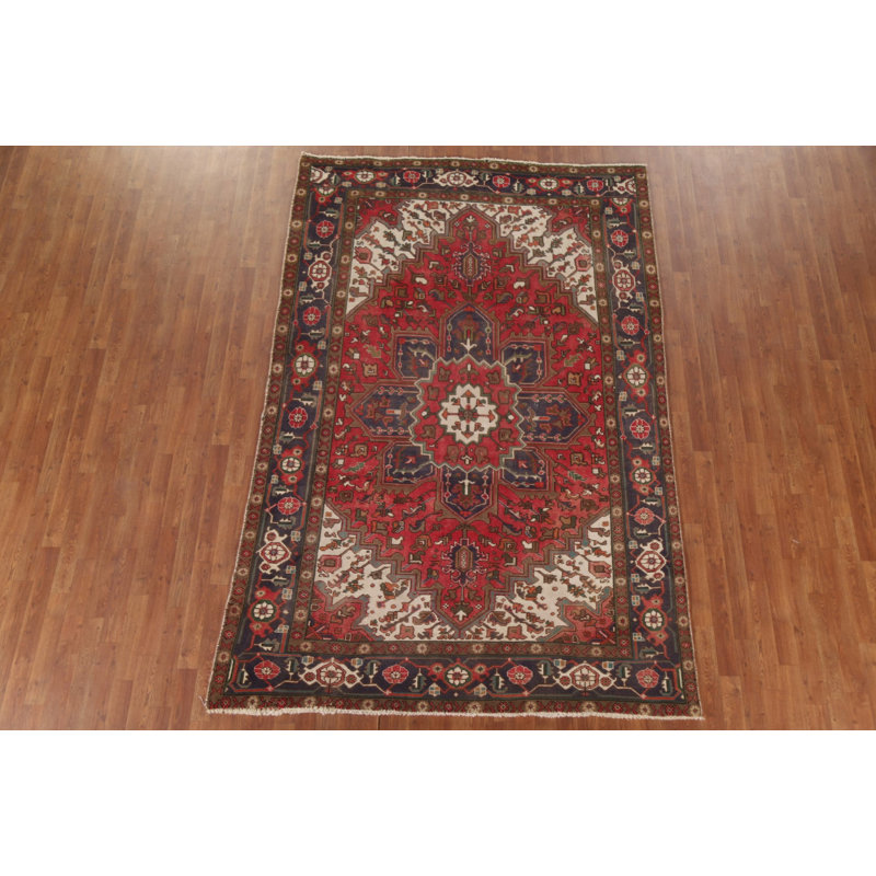 Tapis rétro en laine 6 x 10