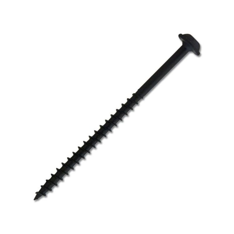 #8 x 2-3/4 in. Black Square Round Washer Head Coarse Thread Self-Tapping