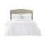4 pièces de courtepointe en blanc pour très grand / très grand - volant, mélange de coton avec coussin brodé à volants, 90% décoratif