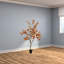 3.9ft Artificial Fall Eucalyptus Tree,Artificial Faux Autumn Ficus Tree Decor For Porch Fireplace Front Indoor Party Christmas Thanksgiving Decoration 120cm
