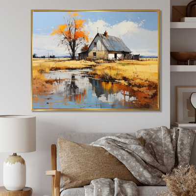 Marjoleine Farmhouse Expressive Countryside II, reproduction sur toile