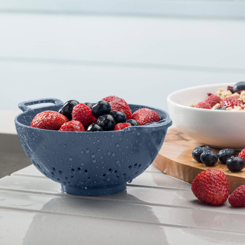 Premium Melamine Colander, Small 15cm, Provence Blue