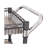 3-Tier NSF Utility Cart with Shelf Liners-110336917