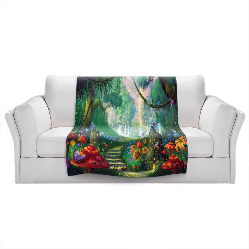 Hand Woven Throw Blanket, 51" W x 60" L