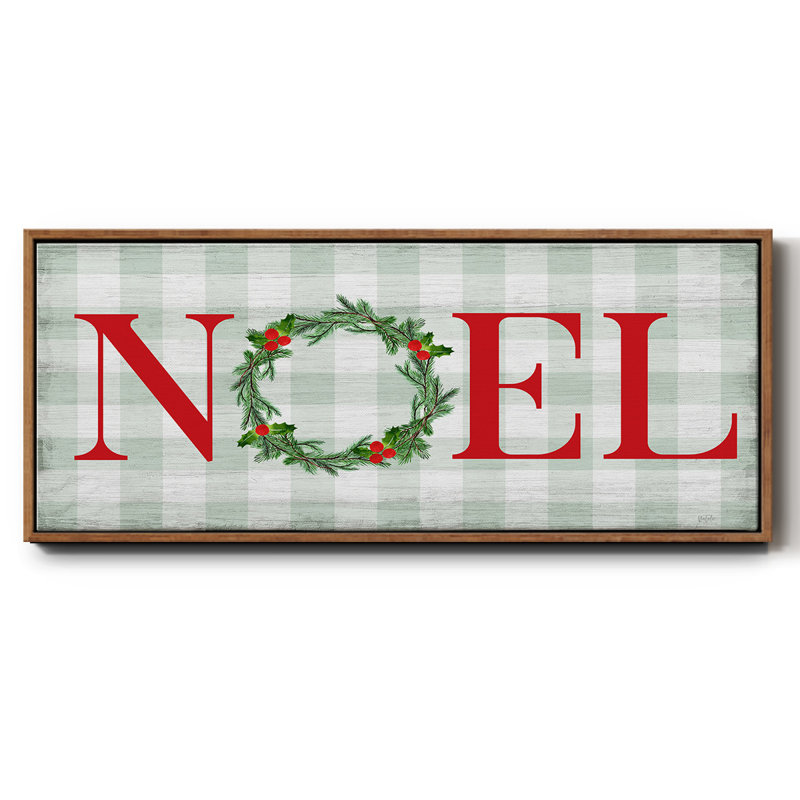 Noël - toile encadrée, H 8 po x l 20 po