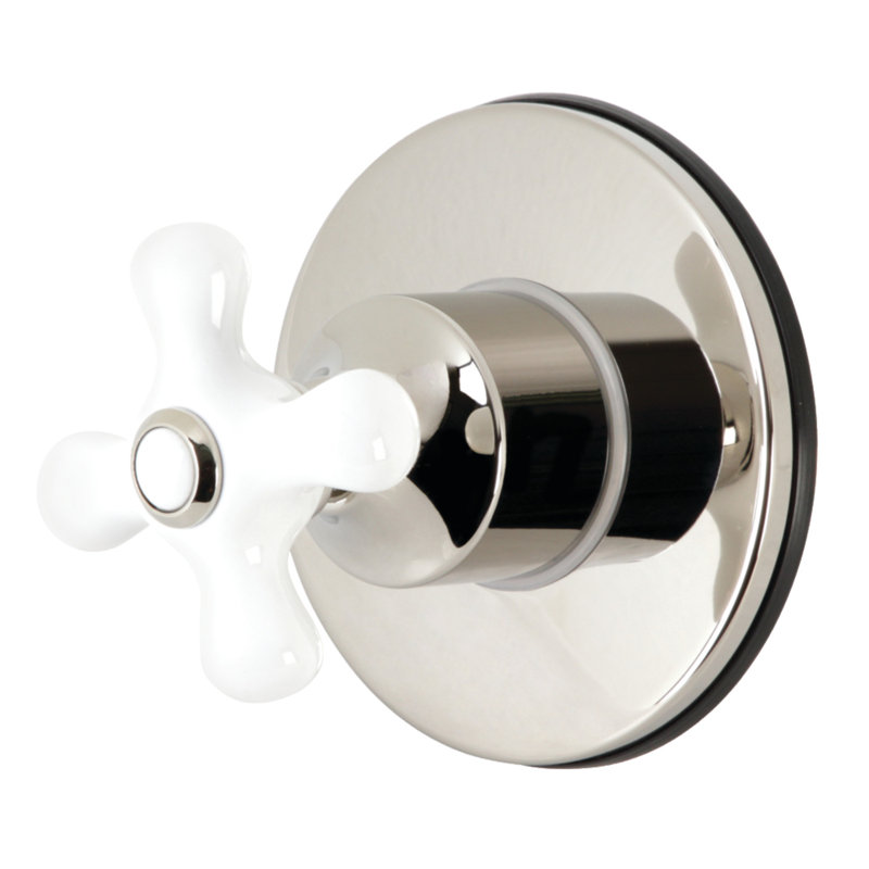 Robinet de baignoire et douche Kingston, Nickel poli