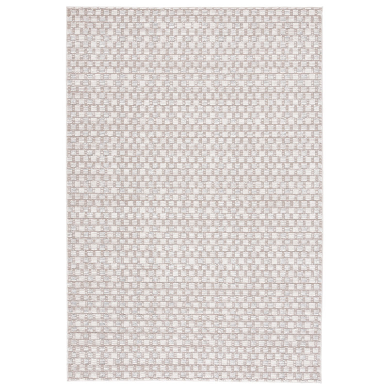 Tapis à motif géométrique Latonyia Performance, Rectangle 6 pi 7 po x 9 pi
