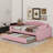 Full Upholstered Daybed With Trundle, Storage Armrests And Latest Integrated Bluetooth Audio System-938254958