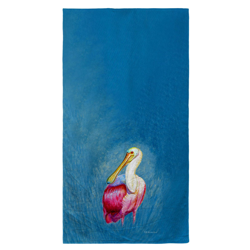 Serviette de plage Nido Spoonbill Portrait