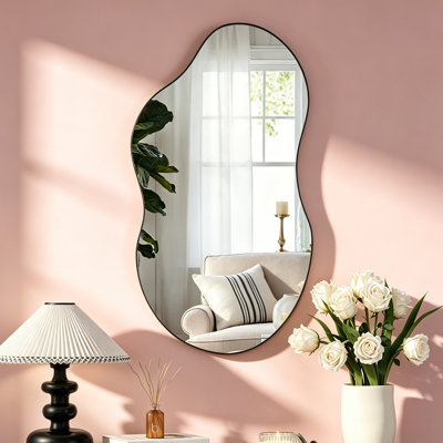 Buckwalter Asymmetrical Metal Framed Wall Accent Mirror