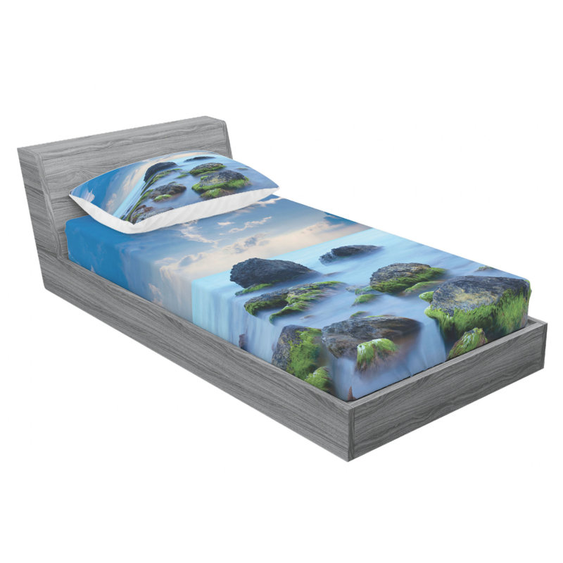 Microfiber Sheet Set, Twin XL Sheet Set with Fitted Sheet