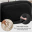 Canapé 2 places en tissu velours côtelé de luxe modulaire multi-combinaison de conception anti-dérapante chaise longue accoudoirs courbés soutien ergonomique éponge à haute résilience pour les chambres à coucher, noir-136477368