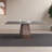 Household modern rectangular dining table 4 - Person Pedestal Base Dining Set