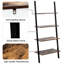 Gingras 150 cm H x 64 cm W Iron Ladder Bookcase