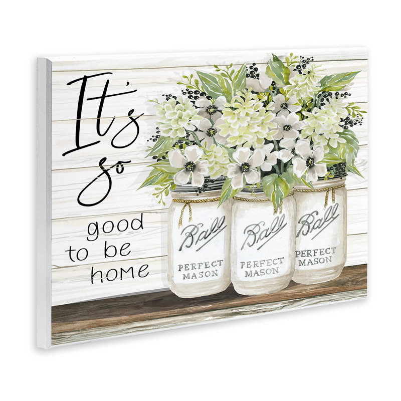 «So Good to Be Home charmant Floral» par Cindy Jacobs - impression d'art graphique, H 10 po x l 15 po