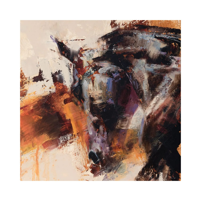 Polished Curve by Julie T. Chapman - Wrapped Canvas Painting, 45.72 cm H x 45.72 cm W