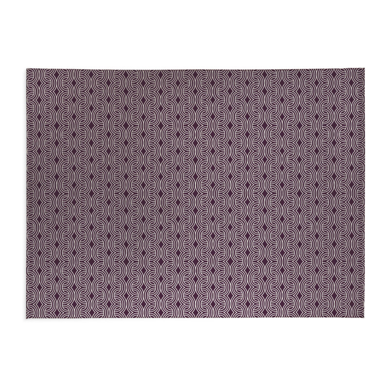 Byrdhill Child Lock Low Profile Kitchen Mat, Eggplant, Rectangle 2' x 3'