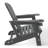 Outdoor Poly Adirondack Chair With Ottoman-118433007