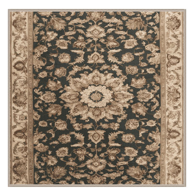 Machine Washable Persian Brown Area Rug