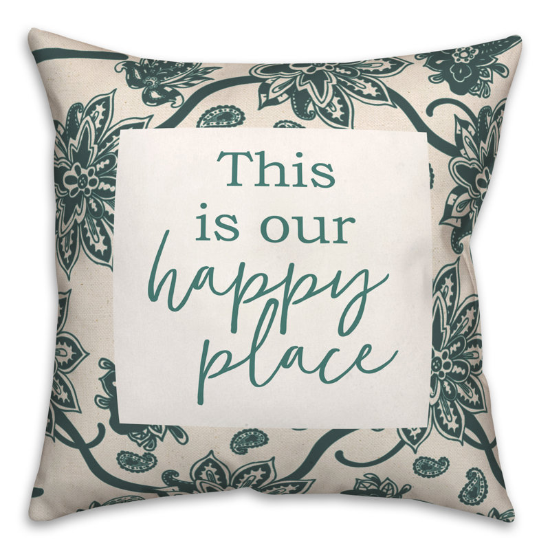 Floral Outdoor Throw Pillow