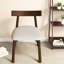 Chaises de salle à manger modernes peu encombrantes, finition en bois de noyer, conception sans accoudoirs pour la cuisine