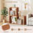 2 PCS 3 Cube Storage Organizers Stackable Bookcase Shelves for Small Spaces Teak