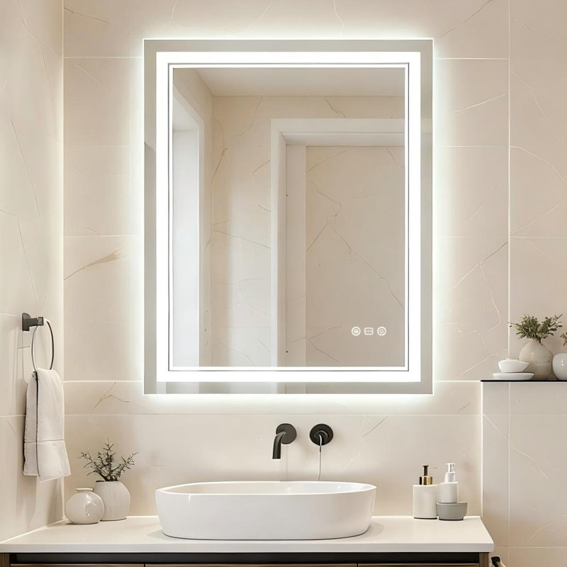 Aluminium Rectangle Wall Mirror Set