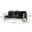 Canapé d'extérieur en métal 76,25 po avec coussins Sunbrella-792202631