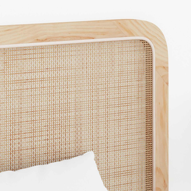 Solid Wood Headboard, 100 x 200cm, Natural
