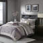 Édredon grand 7 pièces - motif mauve-121232190-121232191