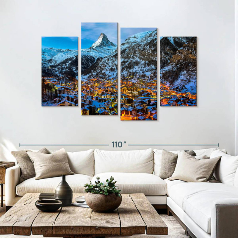 Nicci Matterhorn Behind Zermatt, 54" H x 84" W