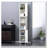 Tall Bathroom Storage Cabinet with Mirror