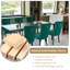 Ensemble de 4 chaises de salle à manger haut de gamme rembourrées en velours capitonné-596544099-596544108