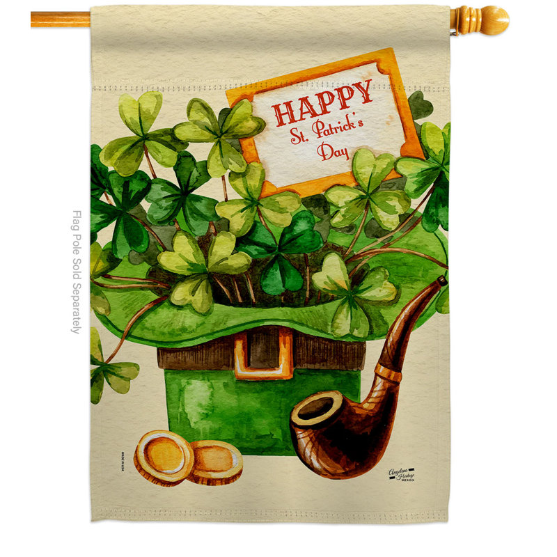 Alyas Double Sided Polyester St. Patrick's Day, 40'' H x 28'' W