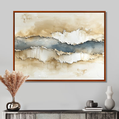 «Weigle Neutral Horizons Divide Reverie I», reproduction d'art sur toile