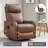 Heat Massage Manual Recliner Chair With Rocker And Swivel-2128909812