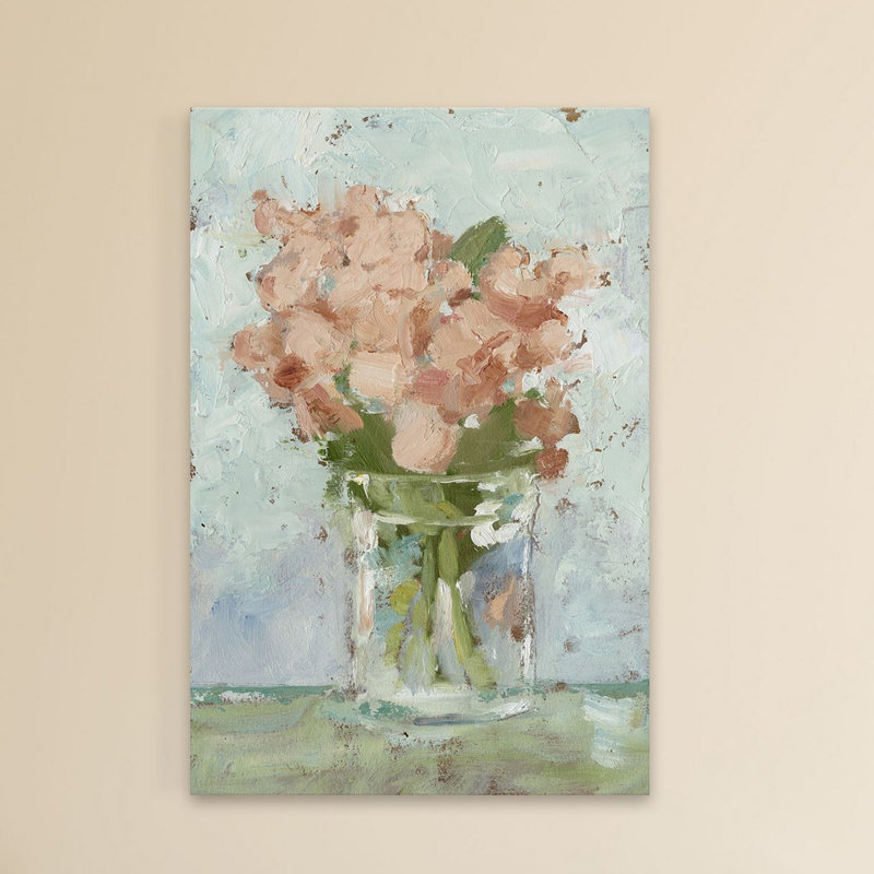 « impressionniste floral study i », impression sur toile tendue, H 18 po x l 12 po x P 1,5 po