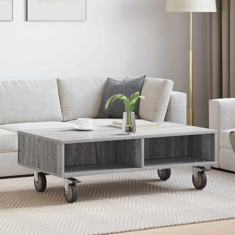 Coffee Table with Storage, Grey Sonoma