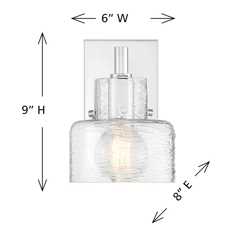 Dover 1-Light Wall Sconce in Polished Nickel, Polished Nickel