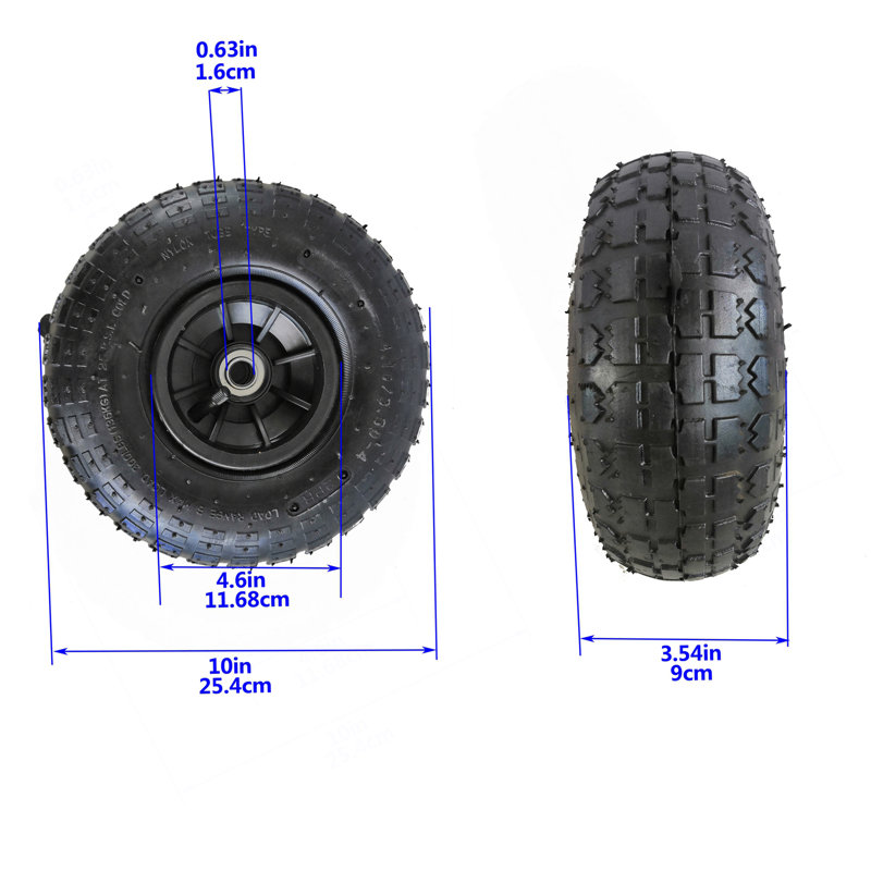 Air Wheels 410/3.50-4  10Inches