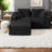Modular Black Foam Sectionals, Modern Cozy L-shape For Small Spaces