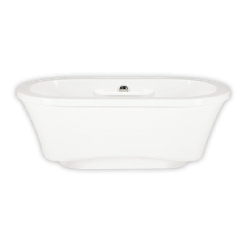 Amma 72'' L Freestanding Soaking Bathtub, Back