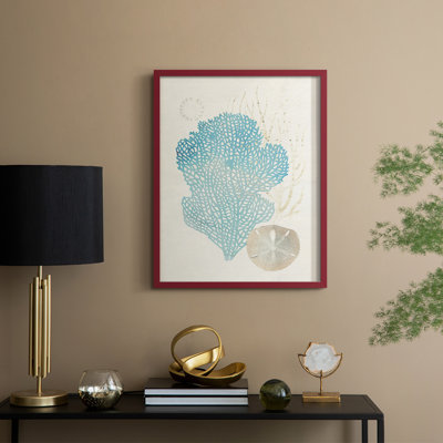 Quiet Coral I Framed Print - Solid Wood