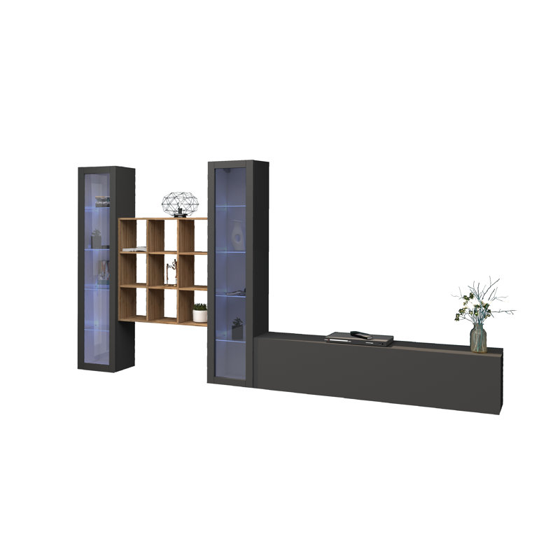 Maruska TV Stand for TVs up to 70", Grey Anthracite
