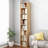 7-Shelf Freestanding Corner Bookcase-1295071361-1295071364