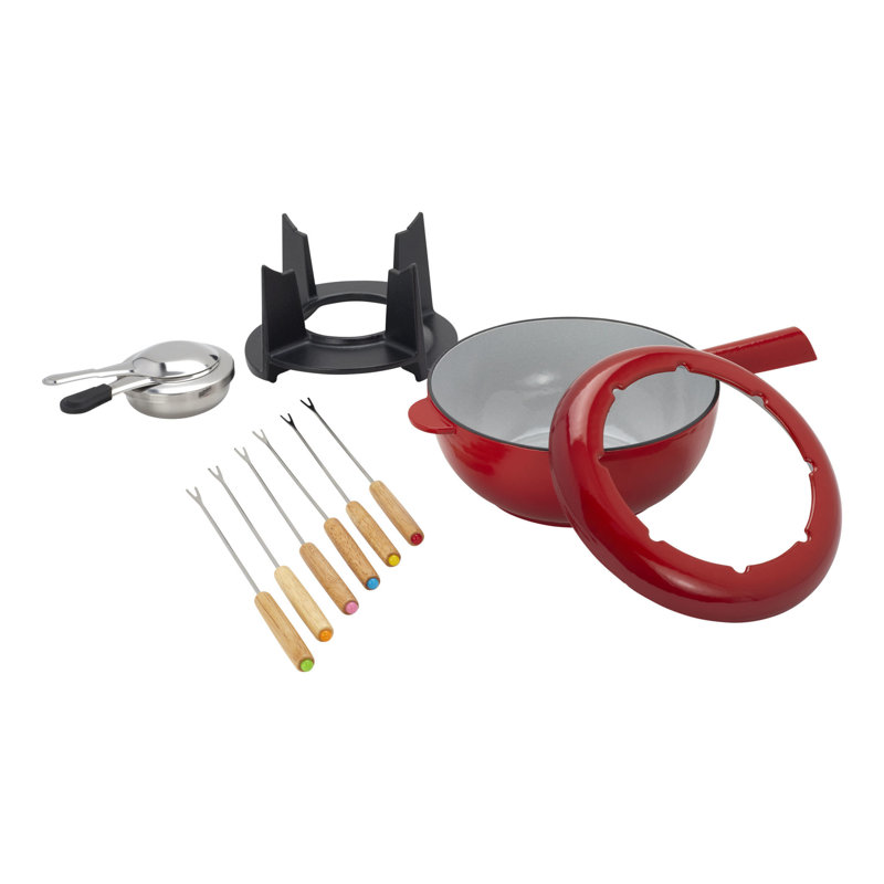Cast Iron Fondue Set