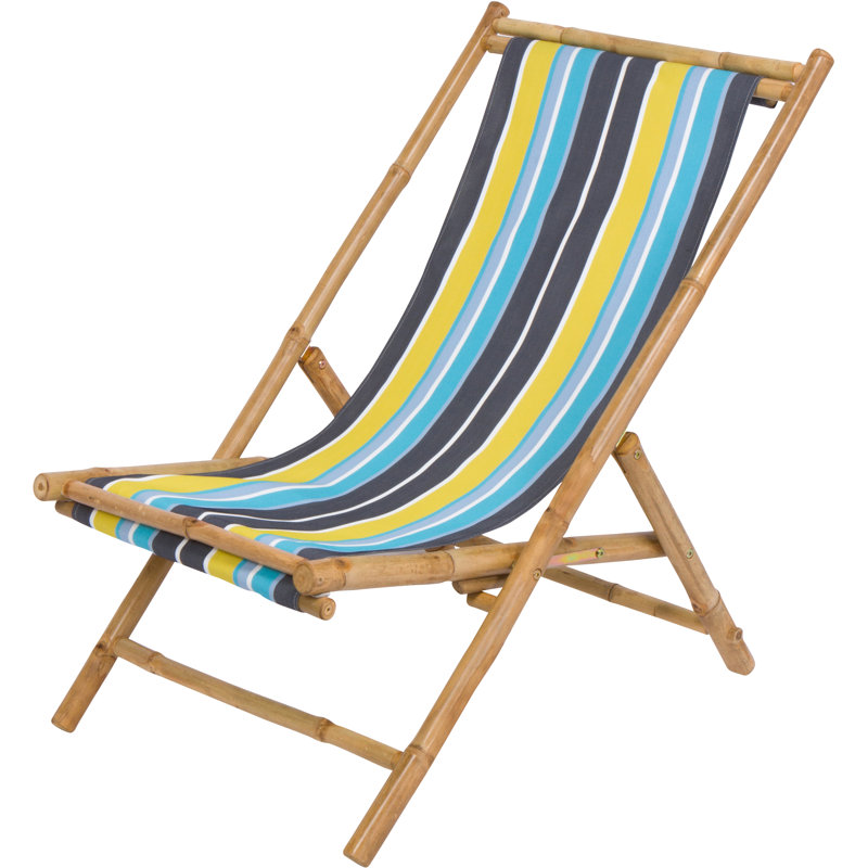 Sheree Folding Deck Chair, Green Stripes